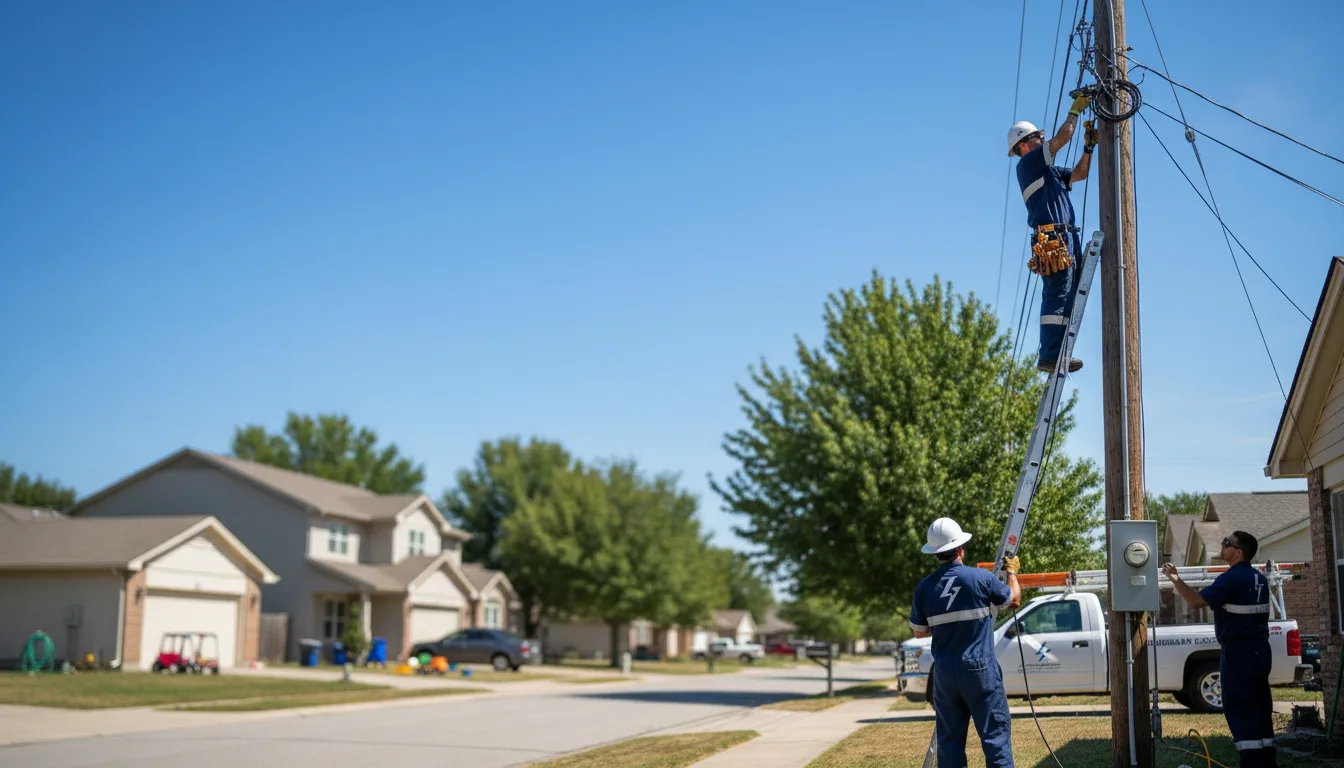 Residential electrician providing installation services in Oden, MI